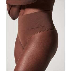 SPANX Women's Chestnut Brown ExtraOrdinary Shaping Thong Size S